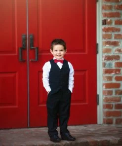 TRISH SCULLY BOYS SAVILLE ROW BLACK TUXEDO 3PC. SET 8 TRISH SCULLY BOYS SAVILLE ROW BLACK TUXEDO 3PC. SET
