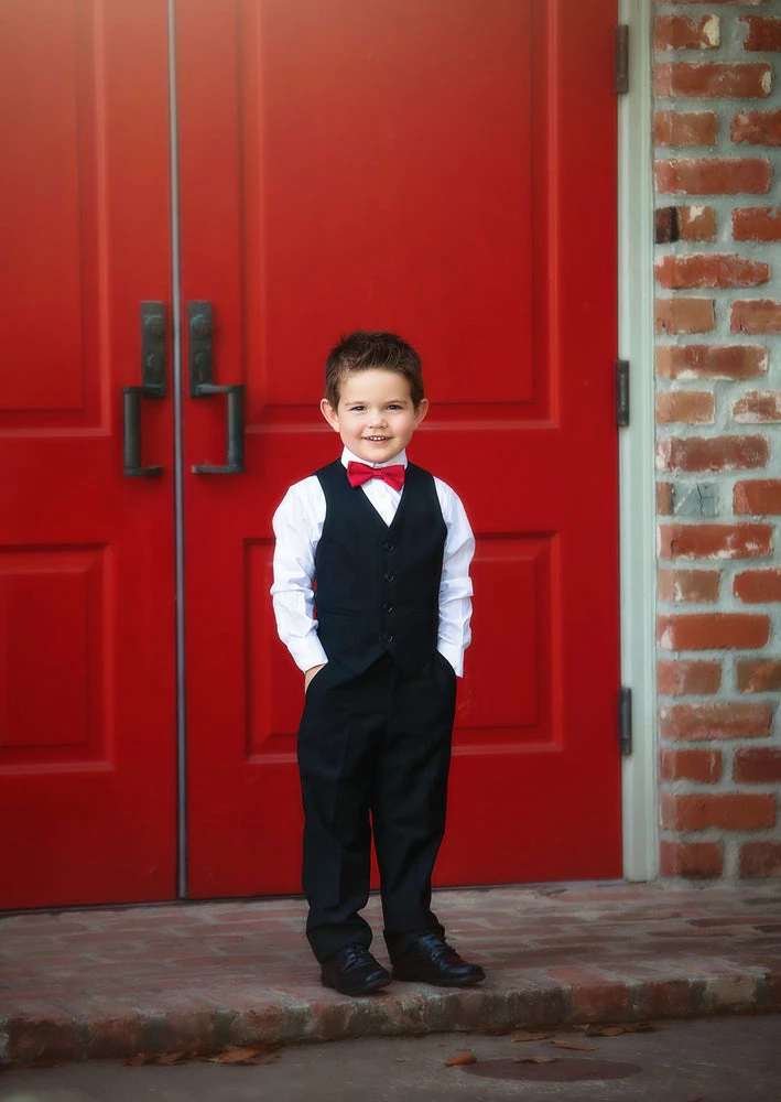 TRISH SCULLY BOYS SAVILLE ROW BLACK TUXEDO 3PC. SET 5 TRISH SCULLY BOYS SAVILLE ROW BLACK TUXEDO 3PC. SET