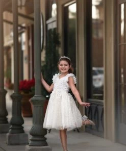 TRISH SCULLY NATALIA DRESS WHITE GIRLS