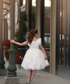 TRISH SCULLY NATALIA DRESS WHITE GIRLS