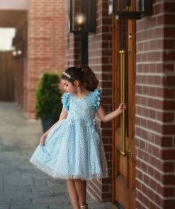 TRISH SCULLY GIRLS NATALIA DRESS SKY