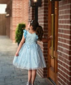 TRISH SCULLY GIRLS NATALIA DRESS SKY