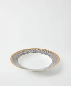 TRISH SCULLY HOME GLEN PLAID 9" BONE CHINA BOWL