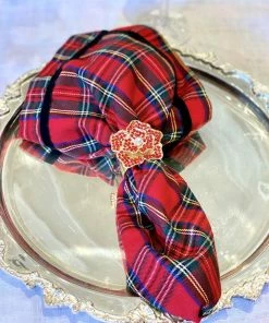 TRISH SCULLY ROSE ROUGE NAPKIN RING SET OF 2 HOME