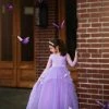 TRISH SCULLY HOME GIRLS MARIPOSA GOWN LAVENDER