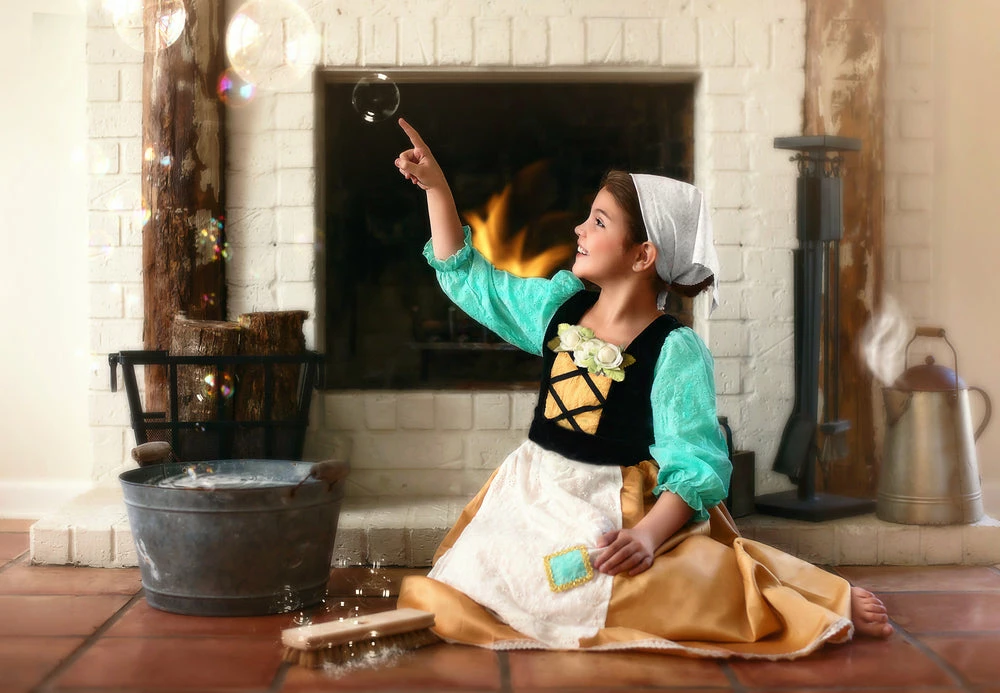 TRISH SCULLY Dress Up FAIR MAIDEN DRESS & HEAD SCARF SET 4 TRISH SCULLY Dress Up FAIR MAIDEN DRESS & HEAD SCARF SET