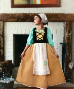 TRISH SCULLY Dress Up FAIR MAIDEN DRESS & HEAD SCARF SET