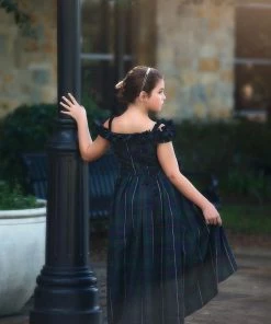 TRISH SCULLY HOME BELLE GOWN BLACKWATCH TARTAN Spring/Summer 2022