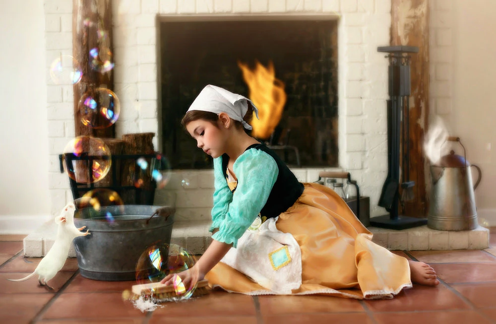 TRISH SCULLY Dress Up FAIR MAIDEN DRESS & HEAD SCARF SET 5 TRISH SCULLY Dress Up FAIR MAIDEN DRESS & HEAD SCARF SET