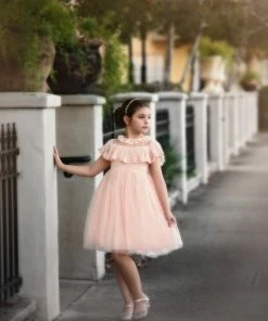 TRISH SCULLY Summer Wedding Guest GIOVANNA DRESS BLUSH PINK