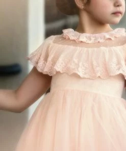 TRISH SCULLY Summer Wedding Guest GIOVANNA DRESS BLUSH PINK