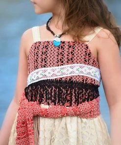 TRISH SCULLY HOME HAWAIIAN PRINCESS DRESS & NECKLACE SET Dress Up