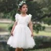 TRISH SCULLY GIRLS BIANCA DRESS WHITE