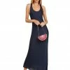 TRISH SCULLY HOME GISELE MAXI DRESS NAVY