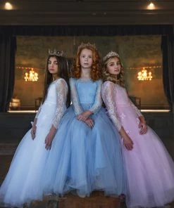 TRISH SCULLY HOME MARIPOSA GOWN BLUE