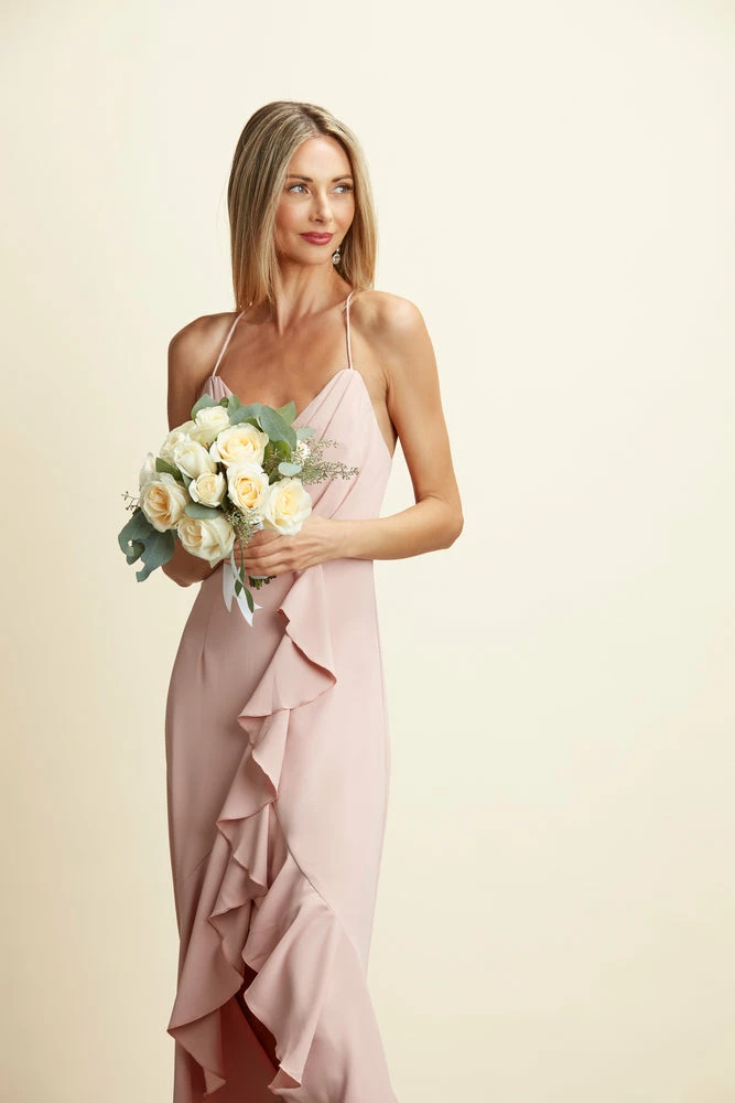 TRISH SCULLY PAIGE GOWN BLUSH PINK WOMEN 11 TRISH SCULLY PAIGE GOWN BLUSH PINK WOMEN