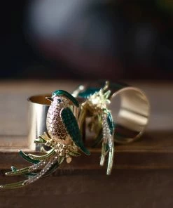 TRISH SCULLY HOME L’OISEAU NAPKIN RING SET OF 2