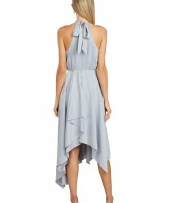 TRISH SCULLY NOEMI DRESS SILVER