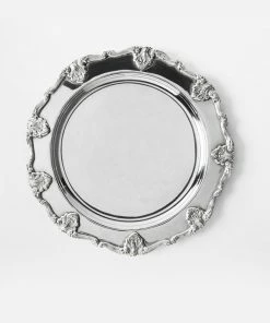 TRISH SCULLY SILVER PLATED ST. JAMES CHARGER PLATE HOME