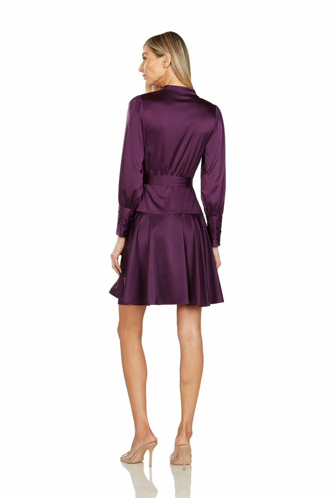 TRISH SCULLY ALBERTINE WRAP DRESS EGGPLANT WOMEN 5 TRISH SCULLY ALBERTINE WRAP DRESS EGGPLANT WOMEN