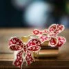 TRISH SCULLY HOME CRIMSON BOW SET OF 2