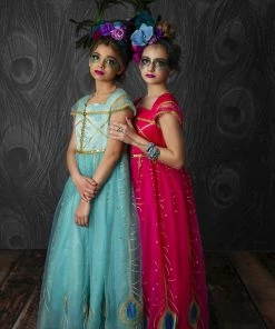 TRISH SCULLY PEACOCK PRINCESS GOWN SALE