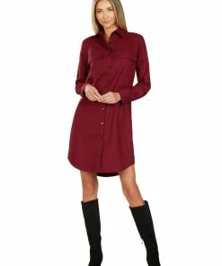 TRISH SCULLY HOME TINLEY BUTTON FRONT SHIRT DRESS Dresses