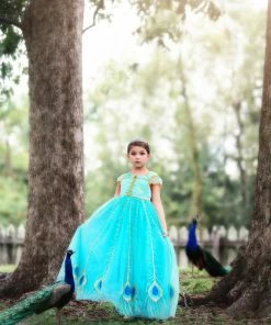 TRISH SCULLY PEACOCK PRINCESS GOWN SALE