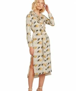 TRISH SCULLY LEA BUTTON DOWN MAXI DRESS EQUESTRIAN PRINT 15 TRISH SCULLY LEA BUTTON DOWN MAXI DRESS EQUESTRIAN PRINT