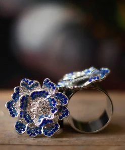 TRISH SCULLY HOME JOLIE FLEUR NAPKIN RING SET OF 2