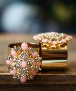 TRISH SCULLY FLEUR DE PECHE NAPKIN RINGS SET OF 2 Mother's Day Gift Guide