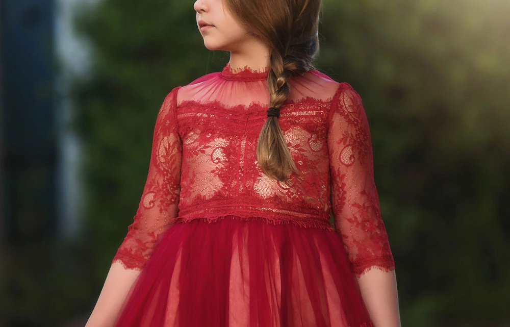 TRISH SCULLY AIMEE DRESS CRIMSON Girls 2T-6 5 TRISH SCULLY AIMEE DRESS CRIMSON Girls 2T-6