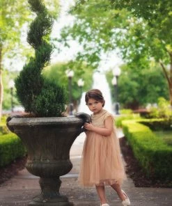 TRISH SCULLY ALLESSANDRA DRESS BUTTERSCOTCH