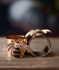 TRISH SCULLY HOME Mother's Day Gift Guide QUEEN BEE NAPKIN RING SET OF 2 15 TRISH SCULLY HOME Mother's Day Gift Guide QUEEN BEE NAPKIN RING SET OF 2