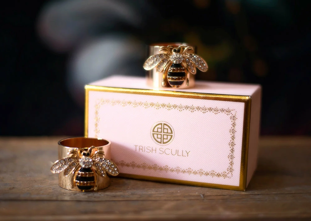 TRISH SCULLY HOME Mother's Day Gift Guide QUEEN BEE NAPKIN RING SET OF 2 5 TRISH SCULLY HOME Mother's Day Gift Guide QUEEN BEE NAPKIN RING SET OF 2