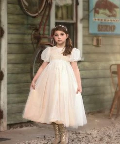 TRISH SCULLY HOME GIRLS JACQUELINE GOWN CHAMPAGNE