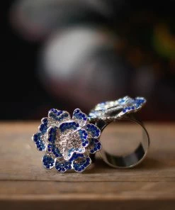 TRISH SCULLY HOME JOLIE FLEUR NAPKIN RING SET OF 2