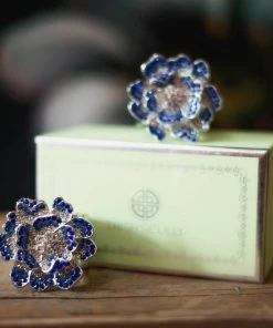 TRISH SCULLY HOME JOLIE FLEUR NAPKIN RING SET OF 2