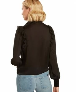 TRISH SCULLY CASSANDRA BLOUSE BLACK