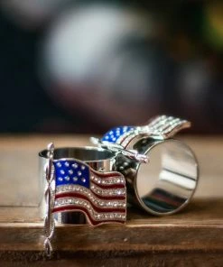 TRISH SCULLY AMERICAN FLAG NAPKIN RING SET OF 2 HOME 11 TRISH SCULLY AMERICAN FLAG NAPKIN RING SET OF 2 HOME