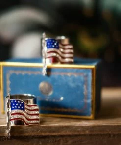 TRISH SCULLY AMERICAN FLAG NAPKIN RING SET OF 2 HOME 12 TRISH SCULLY AMERICAN FLAG NAPKIN RING SET OF 2 HOME