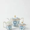 TRISH SCULLY HOME CORINNE 3PC. BONE CHINA TEA SERVICE