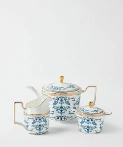 TRISH SCULLY HOME CORINNE 3PC. BONE CHINA TEA SERVICE