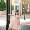 TRISH SCULLY KATRINA DRESS PEACHY PINK Flower Girl