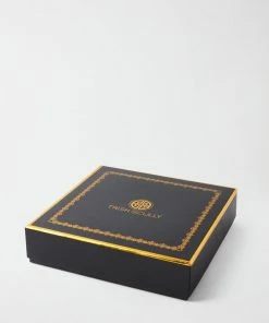 TRISH SCULLY HOME GLEN PLAID APPETIZER PLATES-4PC. SET