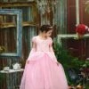 TRISH SCULLY HOME PRINCESS ADELINE GOWN & GLOVES SET PINK