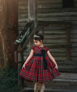 TRISH SCULLY HOME ISLA STEWART TARTAN DRESS