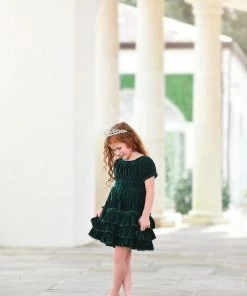TRISH SCULLY HOME HOLLY DRESS EMERALD