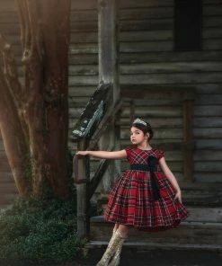 TRISH SCULLY HOME ISLA STEWART TARTAN DRESS