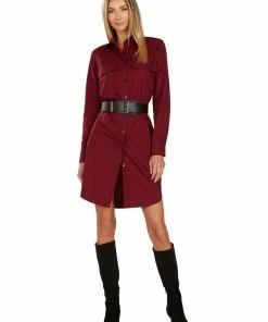 TRISH SCULLY NAYA WIDE LEATHER BELT BLACK WOMEN